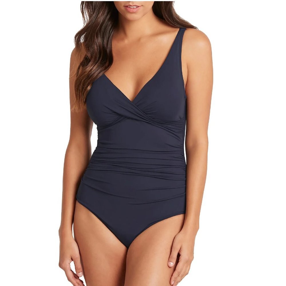 SEA LEVEL Australia Cross Front One-Piece Swimsuit